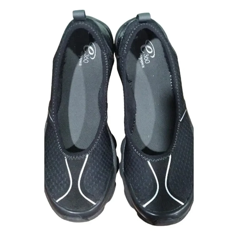 Easy Spirit e360 Step In Comfort Shoes, Black,‎ Sz 6.5